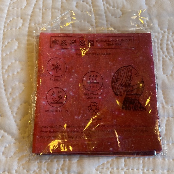 Multifunctional Tube Bandana Headband Face Mask Mouth Protective Pink - Picture 2 of 2